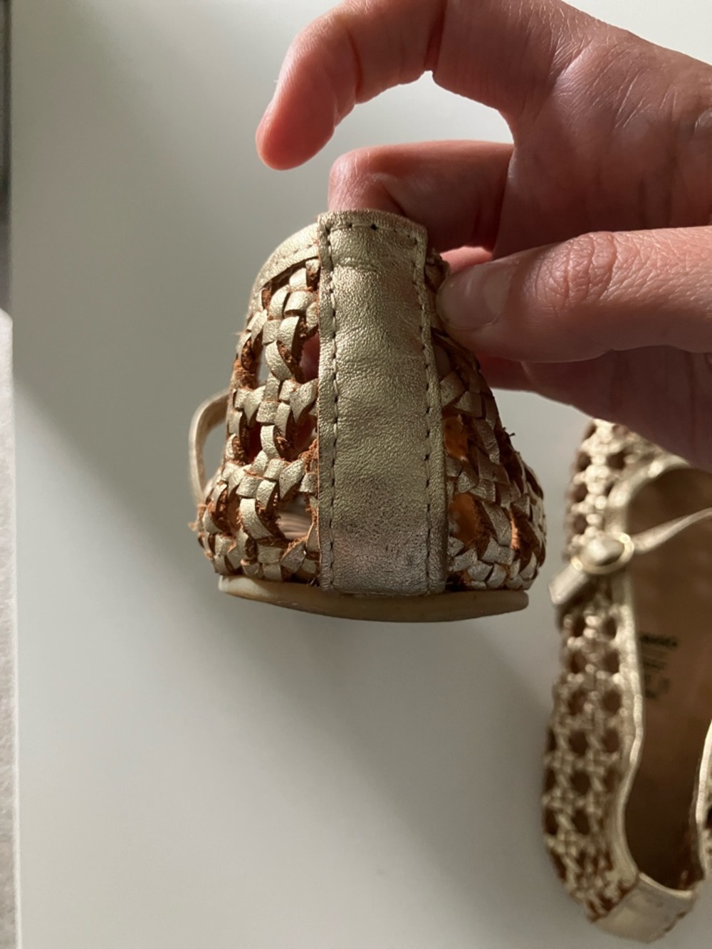 The Women's Woven Ballerina Mary Jane by Anya Origo barefoot shoes - Picture 8 of 11